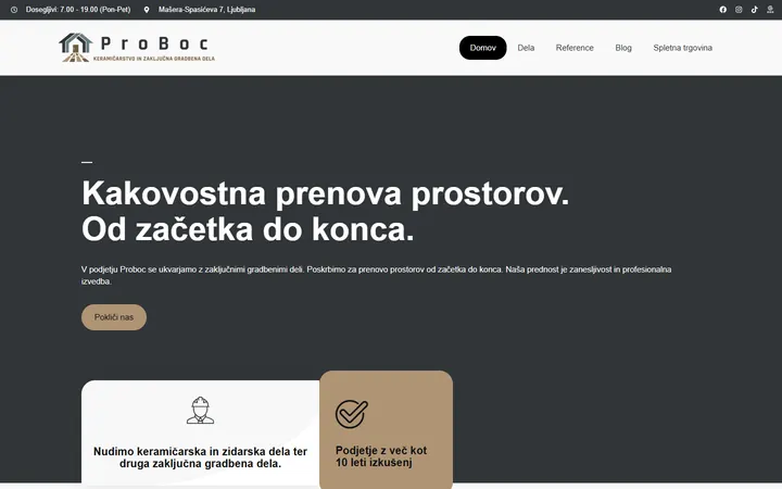 Stara spletna stran ProBoc